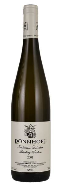 2003 H. Donnhoff Norheimer Dellchen Riesling Auslese #18, 750ml