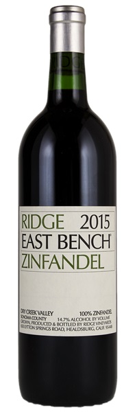 2015 Ridge East Bench Zinfandel, 750ml