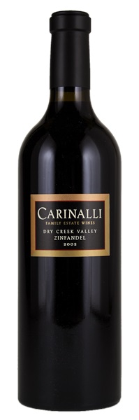 2002 D & L Carinalli Vineyards Estate Zinfandel, 750ml