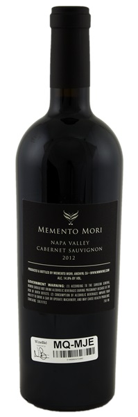 2012 Memento Mori Cabernet Sauvignon, 750ml