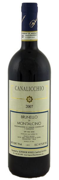 2007 Canalicchio di Sopra Brunello di Montalcino Canalicchio, 750ml