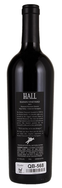 2013 Hall Rainin Vineyard Cabernet Sauvignon, 750ml