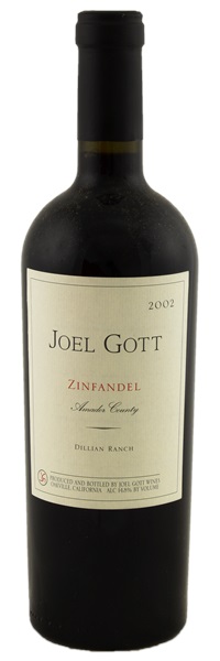 2002 Joel Gott Dillian Ranch Zinfandel, 750ml