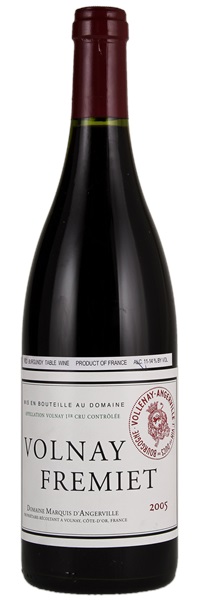 2005 Marquis d'Angerville Volnay Fremiets, 750ml
