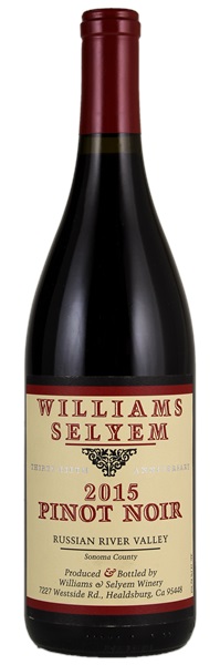 2015 Williams Selyem Russian River Valley Pinot Noir, 750ml