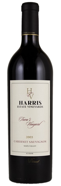 2003 Harris Estate Treva's Vineyard Cabernet Sauvignon, 750ml