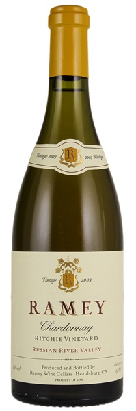2003 Ramey Ritchie Vineyard Chardonnay, 750ml