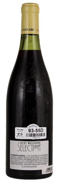 1966 Camille Giroud Nuits St-Georges Les Pruliers, 750ml