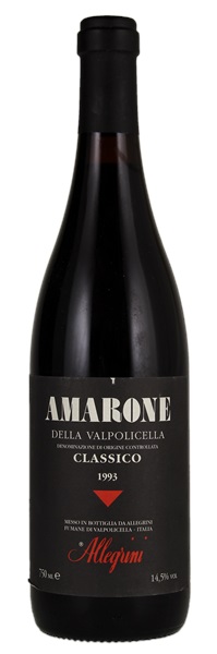 1993 Allegrini Amarone della Valpolicella Classico, 750ml