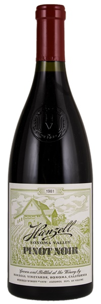 1981 Hanzell Pinot Noir, 750ml