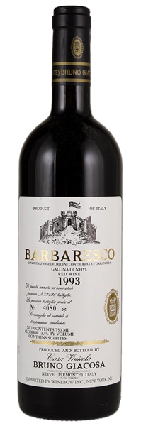 1993 Bruno Giacosa Barbaresco Gallina de Neive, 750ml