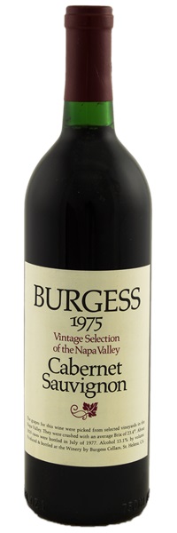 1975 Burgess Vintage Selection Cabernet Sauvignon, 750ml