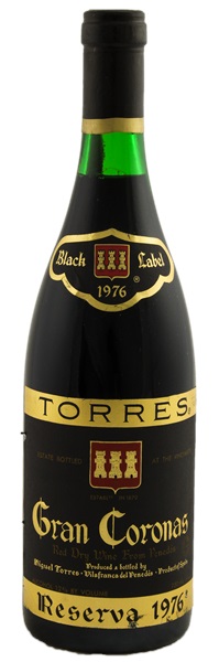 1976 Miguel Torres Gran Coronas Black Label Reserva, 750ml