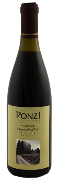 1994 Ponzi Willamette Valley Reserve Pinot Noir, 750ml