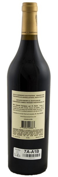 2014 Kapcsandy Family Wines State Lane Vineyard Grand Vin Cabernet Sauvignon, 750ml