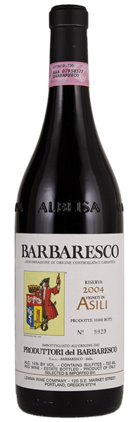 2004 Produttori del Barbaresco Barbaresco Asili Riserva, 750ml