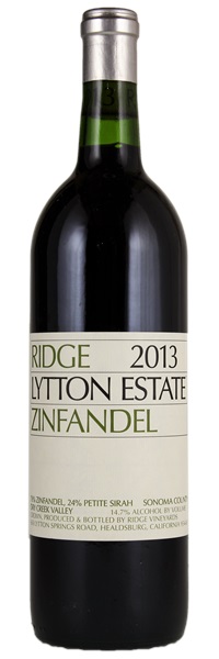 2013 Ridge Lytton Estate Zinfandel ATP, 750ml