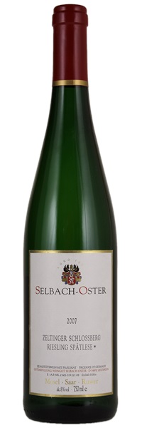 2007 Selbach-Oster Zeltinger Schlossberg Riesling Spatlese * #21, 750ml