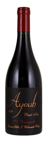 2013 Ayoub ??? Vineyards Pinot Noir, 750ml