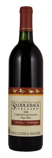 1994 Saddleback Cellars Nils Venge Cabernet Sauvignon, 750ml