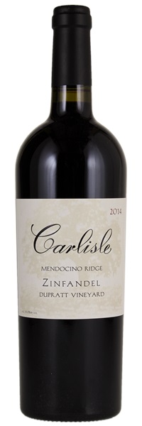 2014 Carlisle DuPratt Vineyard Zinfandel, 750ml