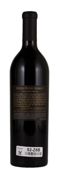 2012 Regusci Block 3 Cabernet Sauvignon, 750ml
