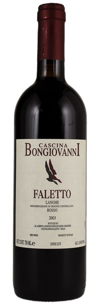 2003 Cascina Bongiovanni Langhe Faletto, 750ml
