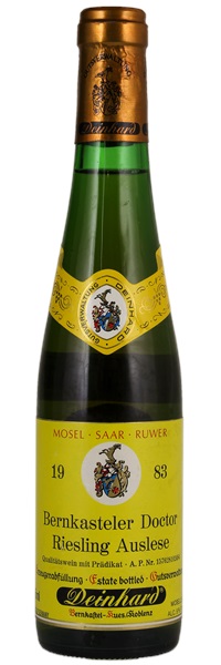 1983 Deinhard Bernkasteler Doctor Riesling Auslese #24, 375ml