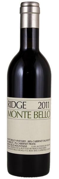 2011 Ridge Monte Bello, 375ml