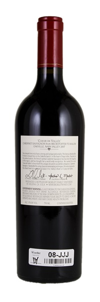2007 Morlet Family Vineyards Coeur de Vallee Cabernet Sauvignon, 750ml