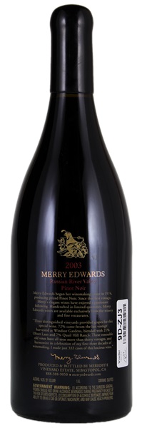 2003 Merry Edwards 30th Anniversary Pinot Noir, 1.5ltr