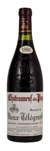 1986 Domaine du Vieux Telegraphe Châteauneuf-du-Pape, 750ml