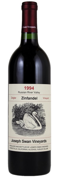 1994 Joseph Swan Zeigler Vineyard Zinfandel, 750ml