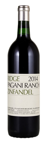 2014 Ridge Pagani Ranch Zinfandel, 750ml