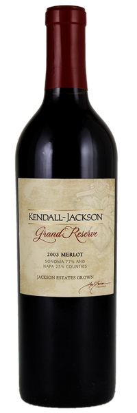 2003 Kendall-Jackson Grand Reserve Merlot, 750ml