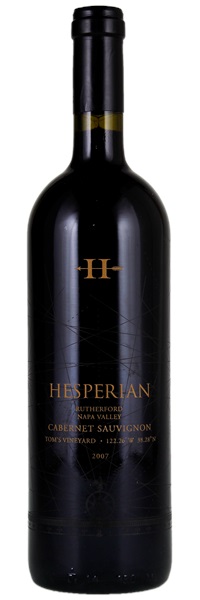2007 Hesperian Tom's Vineyard Cabernet Sauvignon, 750ml