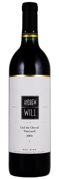 2003 Andrew Will Ciel du Cheval Proprietary Red, 750ml