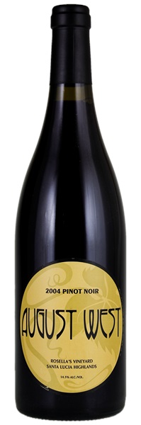 2004 August West Rosella's Vineyard Pinot Noir, 750ml