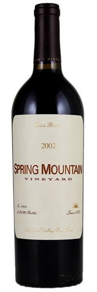 2002 Spring Mountain Cabernet Sauvignon, 750ml
