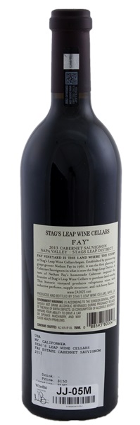 2013 Stag's Leap Wine Cellars Fay Vineyard Cabernet Sauvignon, 750ml