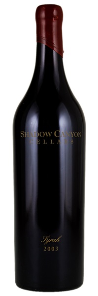 2003 Shadow Canyon Cellars Syrah, 750ml