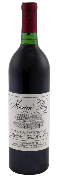 1982 Martin Ray Steltzner Vineyard Cabernet Sauvignon, 750ml