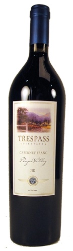 2002 Trespass Vineyard Cabernet Franc, 750ml