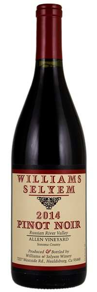 2014 Williams Selyem Allen Vineyard Pinot Noir, 750ml