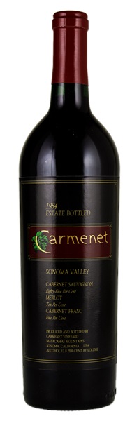 1984 Carmenet Estate Bottled Sonoma Valley Red, 750ml