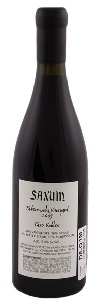 2009 Saxum Paderewski Vineyard, 750ml