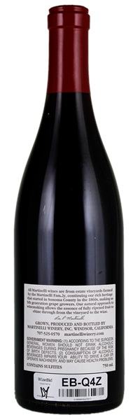 2014 Martinelli Blue Slide Ridge Pinot Noir, 750ml