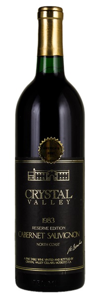 1983 Cosentino Crystal Valley Cellars Reserve Edition Cabernet Sauvignon, 750ml