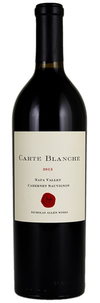 2013 Nicholas Allen Wines Carte Blanche Cabernet Sauvignon, 750ml
