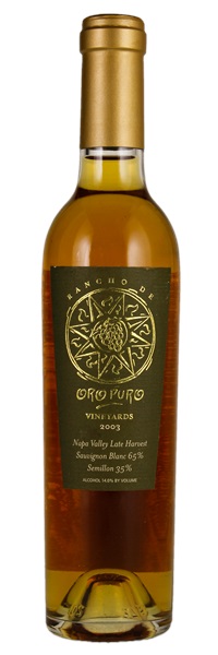 2003 Oro Puro Vineyards Late Harvest Sauvignon Blanc/Semillon, 375ml
